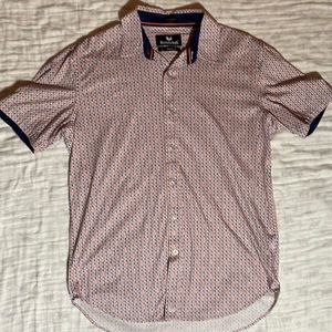 Buttercloth button up short sleeve polo - Robert Herjavec size L - Regular Fit